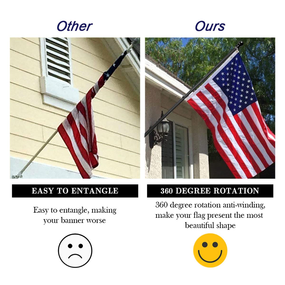 PATRIOT™ Flag Pole and TITAN™ Bracket Kit - Black - Image 7