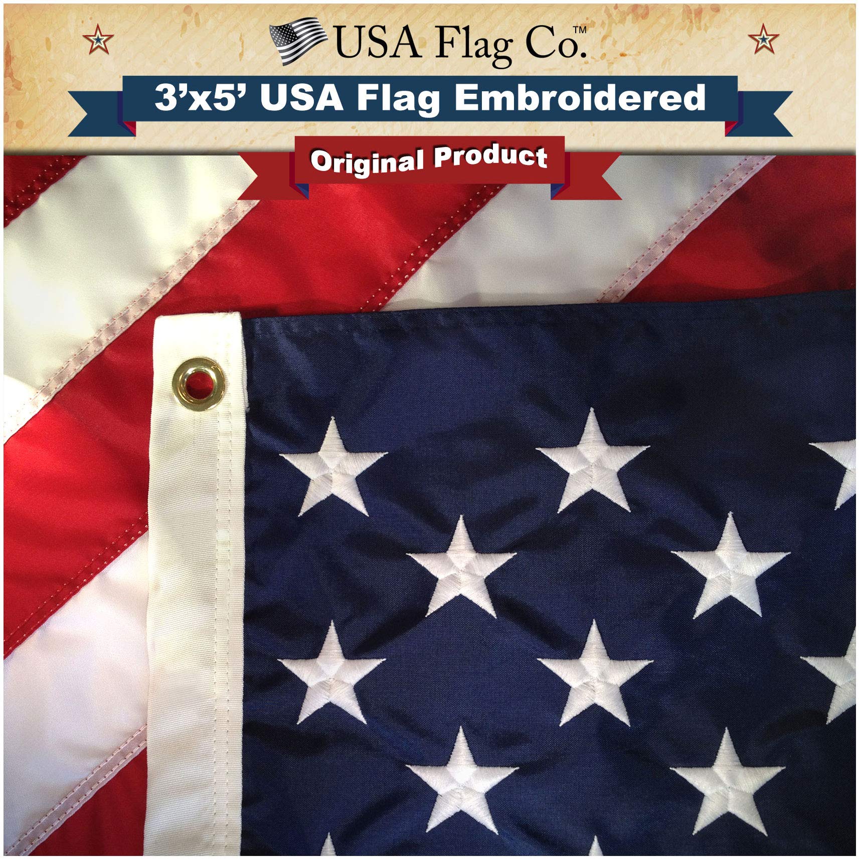 InstaPatriot™ American Flag, Flagpole & Titan™ Bracket Kit - Silver - Image 3