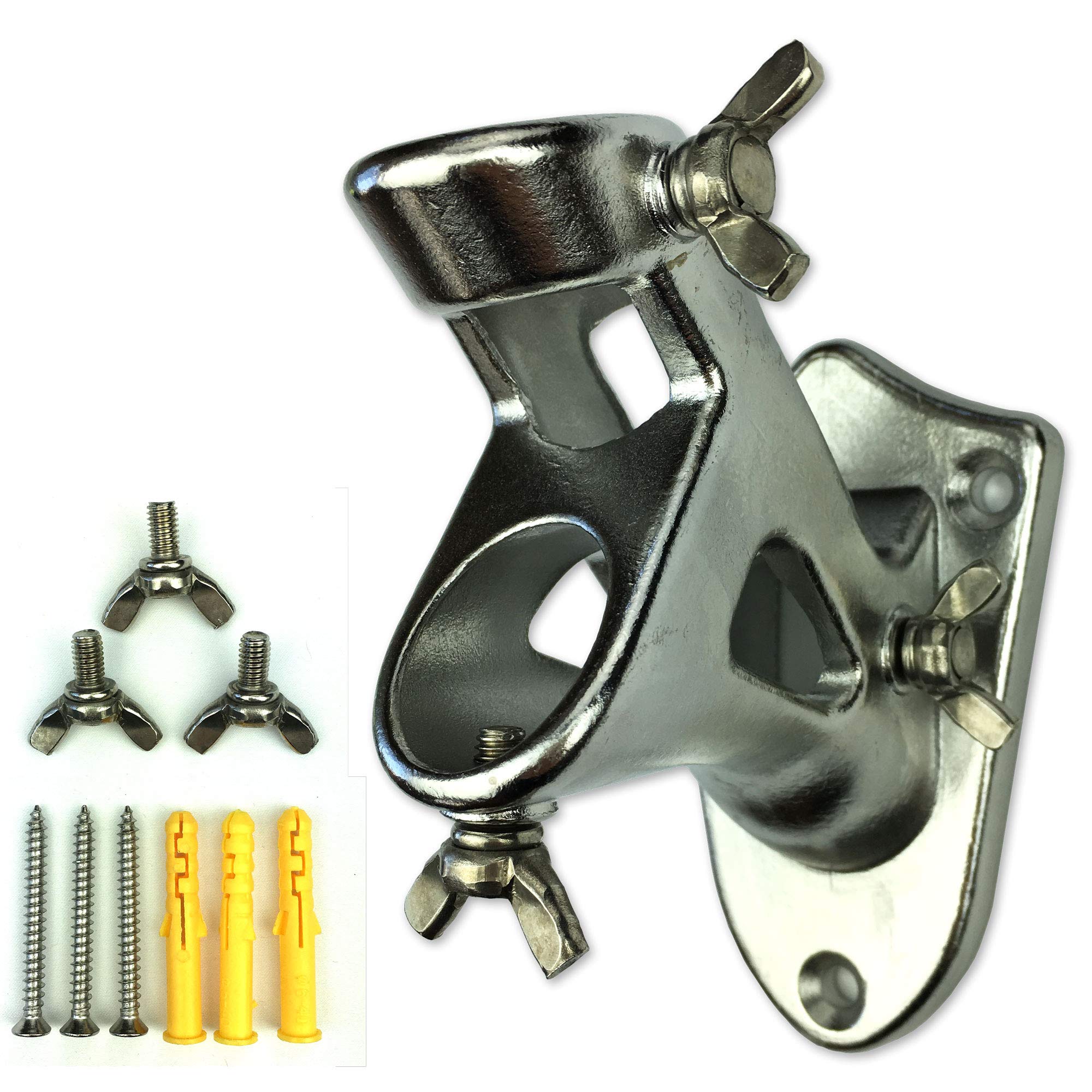 InstaPatriot™ American Flag, Flagpole & Titan™ Bracket Kit - Silver - Image 7