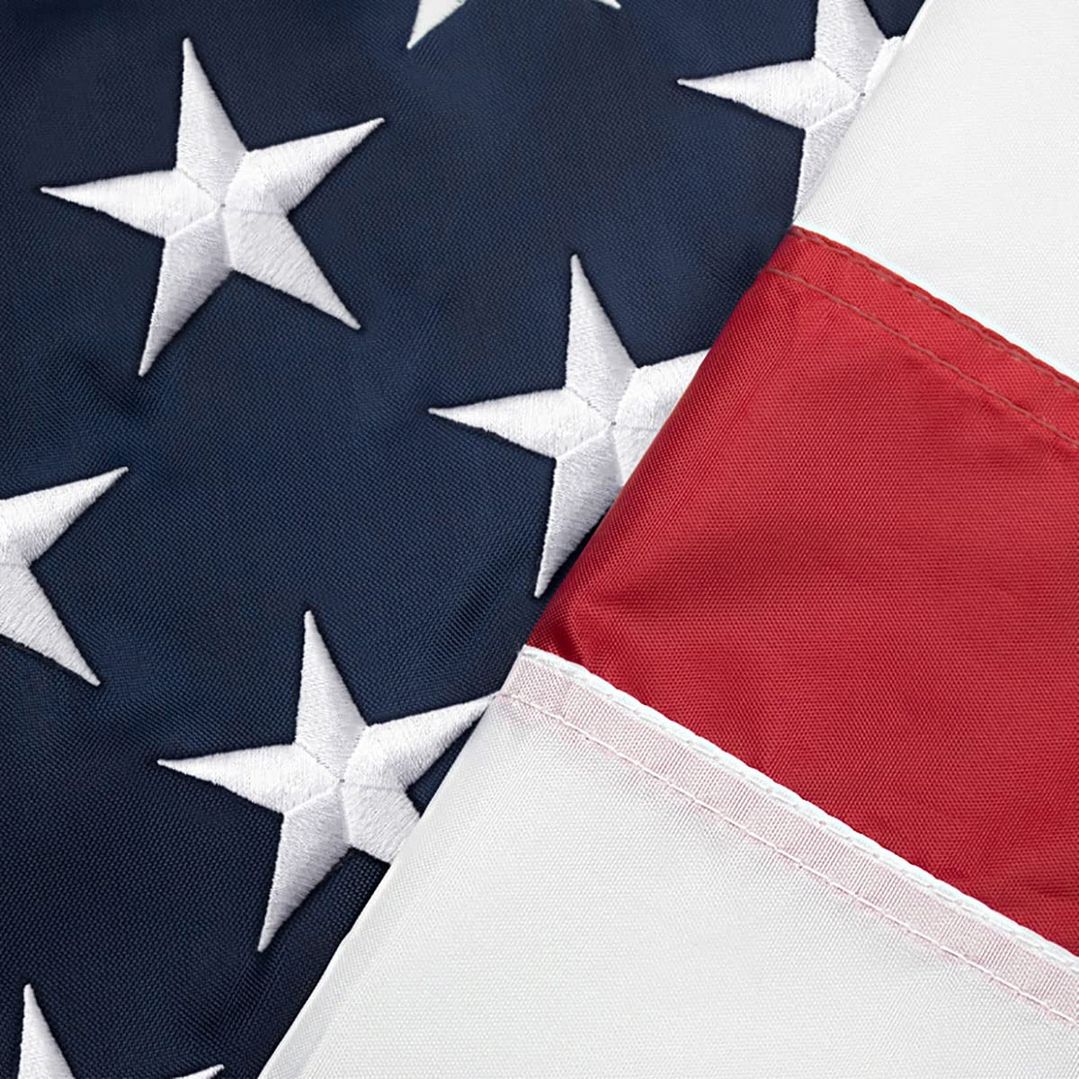 USA Flag Co. American Flag 4x6 foot | Heavy Duty Nylon, Embroidered Stars, Sewn Stripes, Brass Grommets - Image 3