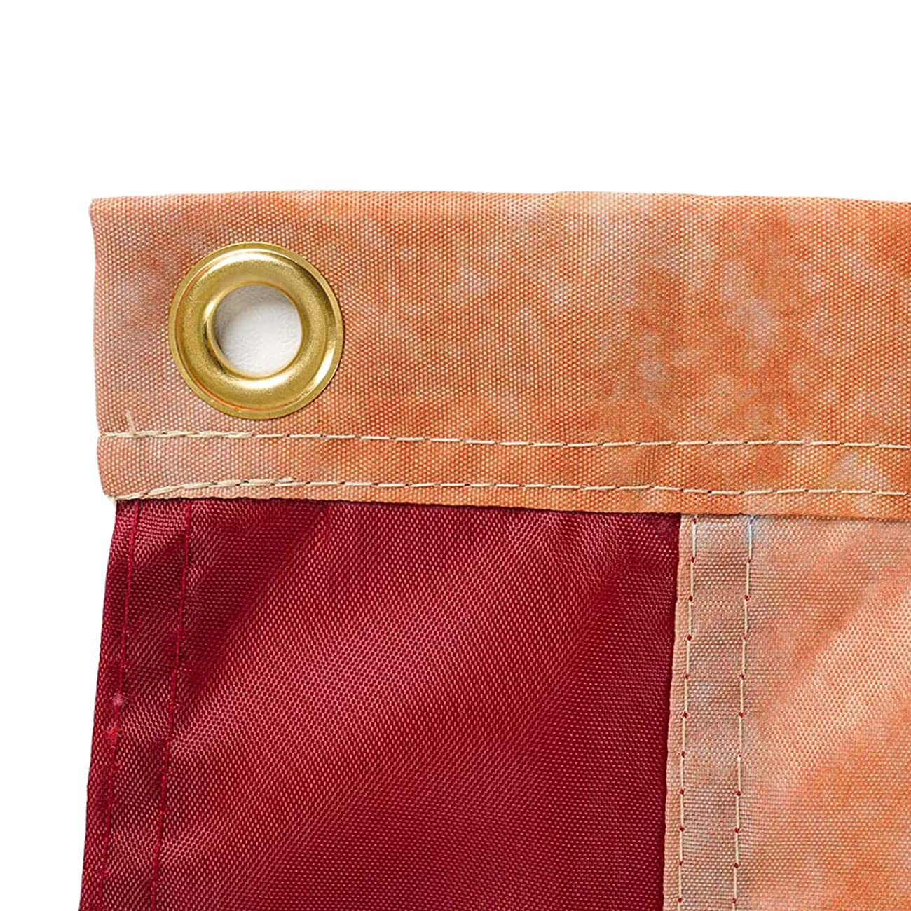 USA Flag Co. Tea Stained American Flag 3x5 foot | Heavy Duty Polyester, Embroidered Stars, Sewn Stripes, Brass Grommets (Heritage Tea Stained) - Image 6