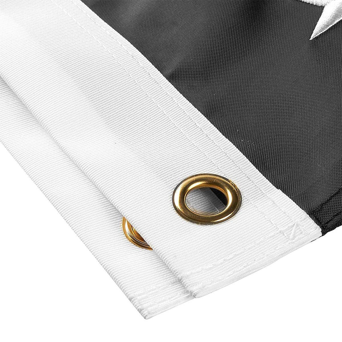 USA Flag Co. Thin Blue Line Flag 3x5 foot | Heavy Duty Polyester, Embroidered Stars, Sewn Stripes, Brass Grommets - Image 6