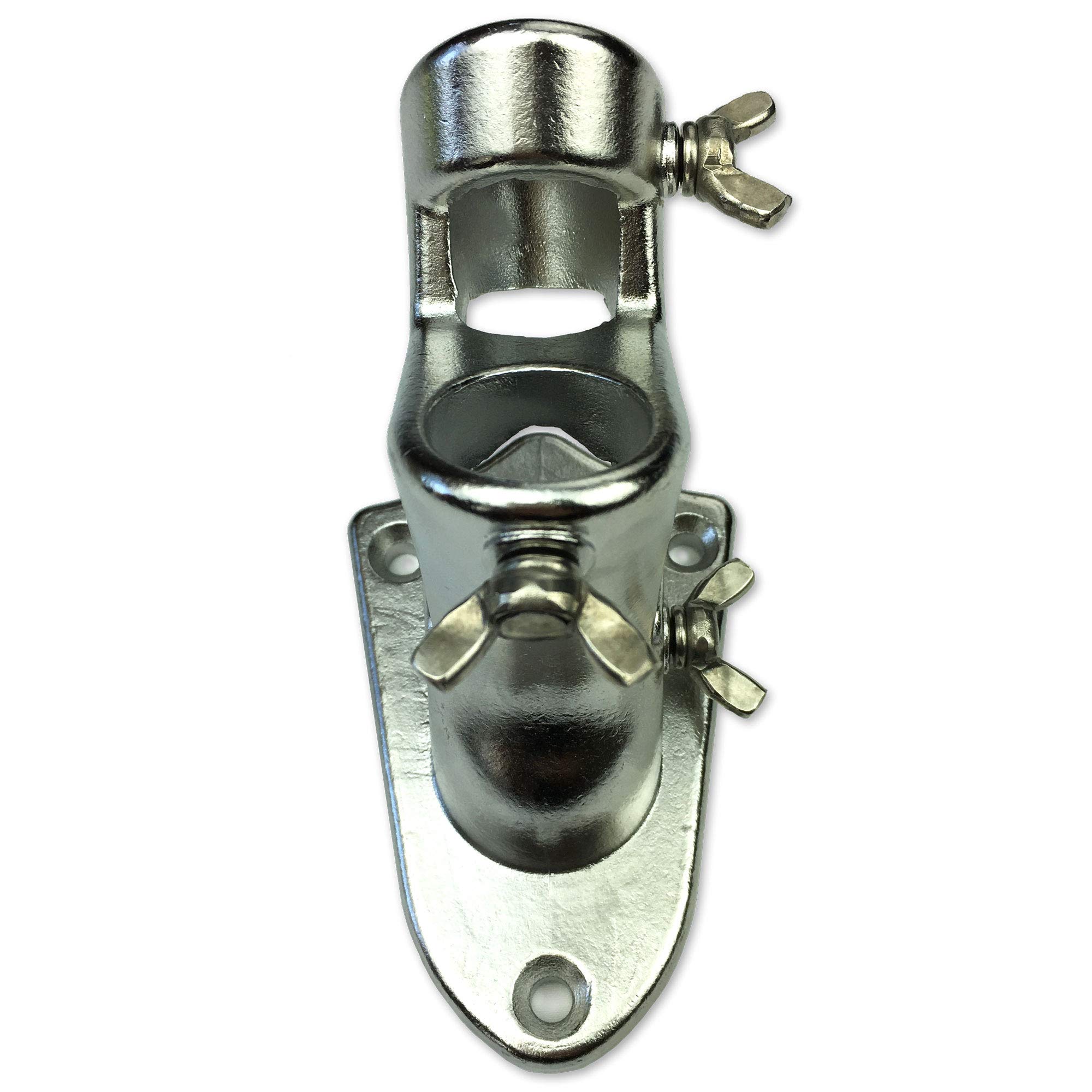 USA Flag Co. TITAN Stainless Steel Flag Pole Bracket - Ultra Heavy Duty 1-inch Mount for American Flag Flagpoles | 2-Way Angle Holder (Silver) - Image 5